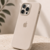 Premium Silicone iPhone Case – Sand Beige
